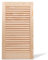 Bortaberg Pine Wood Louvre Door, Natural Finish, Internal Wardrobe Door with Ventilation Slats, 1700 x 494mm