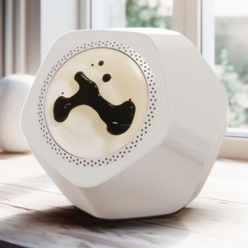 NVIVN Ferrofluid-Rhythmuslampe, 360°-Surround-Sound-Touch-Bluetooth-Lautsprecher, Magnetflüssigkeitslautsprecher, für Schreibtisch, Schlafzimmer, Nachttisch, Büro, Arbeitszimmer, dekorative Lampe