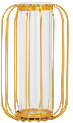 Cabilock 1stück Kreative Glasblumenvase Mit Eisenhalterung Dekorative Tischvase Für Hydroponik Skandinavisches Design Für Blumenarrangements Und Moderne Wohnkultur