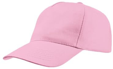 Mr. Gadgets Cappello per Bambini con Visiera - Regolabile 100% Cotone - Padel Baseball Tennis Sport e Tempo Libero (Rosa)