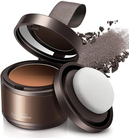 Shading Powder, Volume Up Hair Styling Powder, Magical Fluffy Thin Hair Powder Hair Line Shadow Makeup Hair Concealer Root Cover Up Instant Gray Coverage. (Brown)
