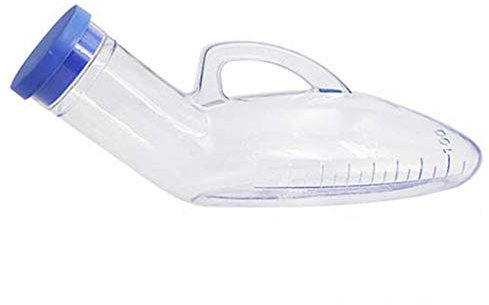 Urinal Tragbares Urinal für Männer, Anti-Überlauf-Flasche für Männer Urinal Wiederverwendbares Urinal für Männer Campingtoilette Verdicktes Männertöpfchen 800 ml mit Deckel