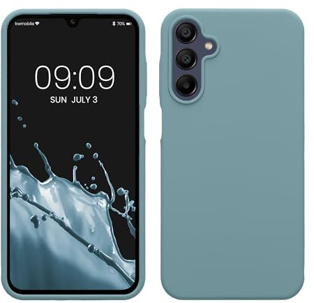 kwmobile Handyhülle für Samsung Galaxy A15 5G Hülle - Case Silikon - Kabelloses Laden - Schutzhülle Cover in Antique Stone