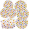 BFB Autumn Harvest Pumpkin Paper Plates, Dessert Plates, Paper Napkins Set 48 Pieces Disposable Tableware Party Supplies