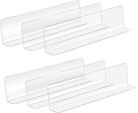 OFFSCH 20St Trennplatte Speisekammer Geschäfte klare Regaltrenner Planke Kabinett Markt warentrenner Organizer für Schrank Schrankteiler Fachteiler aus Kunststoff Regalteiler Plastik