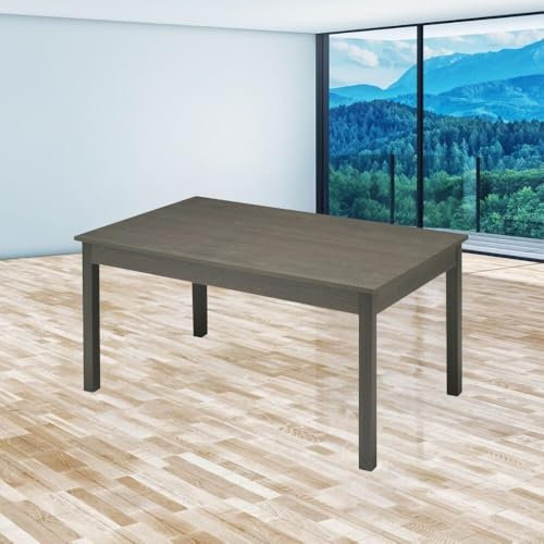 Ausziehtisch Graphit Eiche Farbe 120x80 cm - Grafix