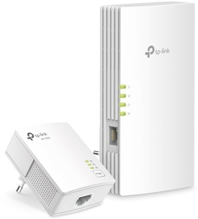 TP-Link TL-WPA7817 KIT AV1000&AX1500 Mbps, Gigabit Ethernet, Hohe Leistung in 4K Video und Online-Gaming, Unterstützung EasyMesh, Plug & Play, Powerline Adapter Kit