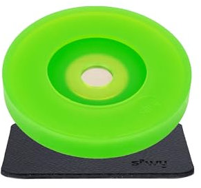 silwy® Magnet-Adapter für bestehende Stielgläser inkl. Metall-Nano-Gel-Pad - für Weingläser, Sektgläser, Pilstulpen - Magnetsystem zum Nachrüsten, Set aus 1x Magnet-Kondom & 1x Nano-Gel-Pad (Grün)