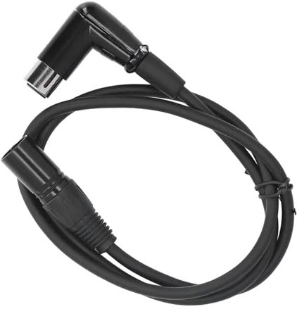 XLR-Stecker auf Buchse-Kabel, 90-Grad-Winkel-Design, Stabile Leistung, Aluminiumfolien-Abschirmung für Mischpult