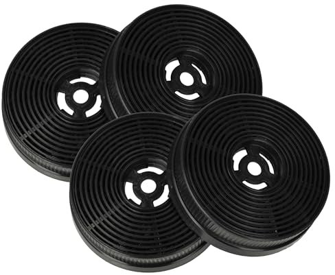 vhbw 4x Aktivkohlefilter kompatibel mit Respekta CH 33060 WB, CH 21060 WB, CH 33060 SB, CH 21060 SB, CH 21060 S Dunstabzugshaube