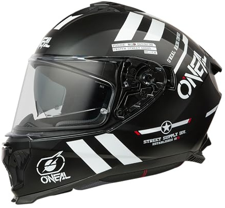 O'NEAL CHALLENGER Helm WARHAWK Schwarz/Weiß/Rot/Größe L