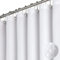 BTTN Rideau de Douche gaufré Blanc 180x180, Anti-moisissure et imperméable, Tissu résistant, 12 Crochets Inclus, Moderne et Luxueux, Lavable avec Ourlet lesté, Polyester décoratif pour Salle de Bain
