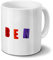 printplanet Tasse mit Namen Ben - Motiv Magnetbuchstaben - Becher, Kaffeetasse, Kaffeebecher, Mug - Weiß