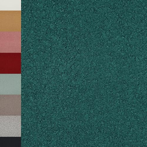 MAGAM-Stoffe Ruby Teddy super weicher Teddyfell Boucle Meterware ab 50cm (10. Petrol)