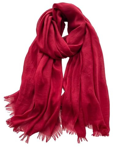 KARMA.DIEM Basic Tuch für Damen - angesagten Trendfarben - Stylisches Unisex Accessoire (# Rot)