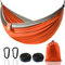 Hängematte XXL für 2 Personen 300 x 200 cm – Faltbar, Ultralight & Tragbar – Hängematten Outdoor mit 300 kg Tragkraft – Perfekt für Garten, Camping, Reisen (orangefarbene Farbe)