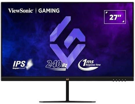 ViewSonic VX2779A-HD-PRO FHD 27 Zoll Gaming Monitor 240hz, 1980p x 1080p, IPS, 1ms MPRT, Free Premium, 2 HDMI, DisplayPort, HDR10