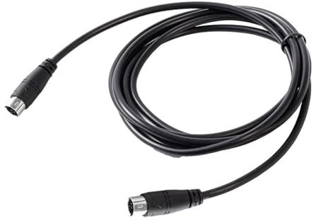 Cutesliving Cavo mini DIN M/M a 8 pin, schermato per audio/video/dati, cavo dritto (1 m)