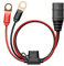 16AWG Battery Terminal Extension Cable with M6 Eyelet Terminal – 0.53m with 20A Inline Fuse – Compatible with NOCO Genius Waterproof Quick Connect