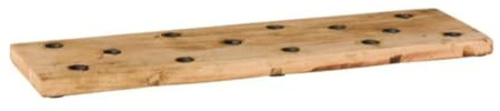 IB Laursen - Kerzenhalter - Holzbrett Unika - Farbe: Natur - Maße: 50x15x2cm