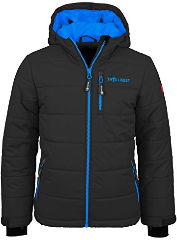 Trollkids Skijacke Hemsedal Snow dunkelgrau/blau 2 Jahre (92 cm)