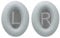 Aurivor Almohadillas de Repuesto para Auriculares Bose QuietComfort QC 35 (II) 25 15 2, Almohadillas para Auriculares QC35 (II) QC25 QC15 QC2 SoundTrue/SoundLink AE2/AE2i/AE2w (Gris Plateado)