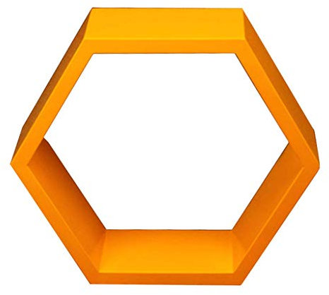 LI HAO SHOP Einfache Gestelle, schwebende Regale, Wandregale, dekorative Würfelregale, kreative Bücherregale, Ablagen, Farben können frei gewählt Werden (Color : Orange, Size : Punch Installation)