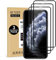 MUNDDY - Pack DE 3 Protectores de Pantalla Completa Full Glue para iPhone Dureza 9H sin Burbujas .Full Glue Cristal Templado de Cobertura Completa Bordes Redondeados (iPhone 12/12 Pro (6.1) Negro)