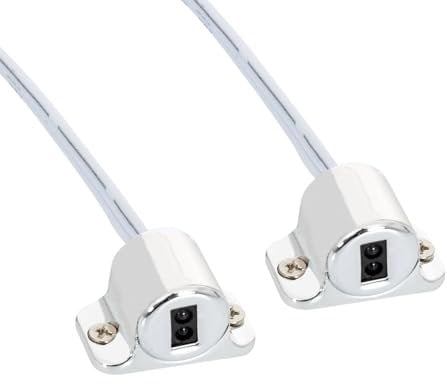 LEDKIA LIGHTING - Interruptor Sensor Doble 12/24V DC | Encendido/Apagado Automático para Tiras LED | Ideal para Armarios y Vitrinas | Compacto y Resistente, Plata, Aluminio