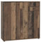 FORTE TEMPRA 2 Kommode mit 3 Türen und 2 Schubladen, Holzwerkstoff, Old – Wood Vintage Dekor, (B x H x T) 108,8 x 111,1 x 34,8 cm