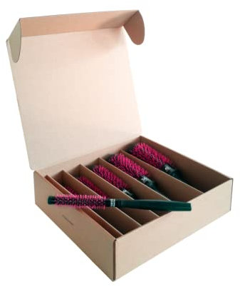 TEK - Professional Line - Ceramik Antibacteric Oxy Heat Brush Kit, für Alle Haartypen - Made in Italy
