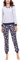 Merry Style Damen Lang Zweiteiliger Schlafanzug aus Baumwolle Pyjama Set Winter MS10-168 (Melange-Blumen, XXL)