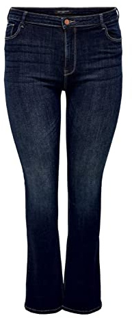 ONLY Women's Carsally Hw Flared Jeans DNM Bj370 Noos Jeans