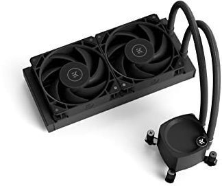 EKWB Water Blocks Nucleus CR240 Dark All-in-One Liquid CPU Refrigerador con ventiladores EK FPT, con refrigeración por agua, ventiladores de 120 mm, compatible con las CPU Intel y AMD más populares
