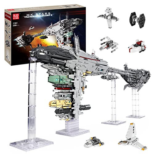 Mould King 21001 Nebulon-B Fregatte Raumschiff-Modellbausätze, Star Plan Toys UCS Sammelbauset für Erwachsene, tolles Konstruktionsspielzeug für Kinder Raumschiff, A New Hope 6388+ Teile