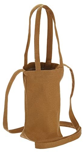 PATIKIL Water Bottle Holder with Strap, Portable Water Bottle Carrier Wide-Open Water Bottle Sleeve Pouch for Camping, Fishing, Hiking, Brown