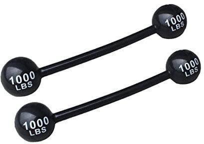 ibasenice 2st Strongman Phantasie Kleid Zubehör Gefälschte Dumbell Gefälschte Barbell Simulierte Barbell Spielzeug Cosplay Party Dekoration Spielzeuge Füller Verdicken Hantel Kind