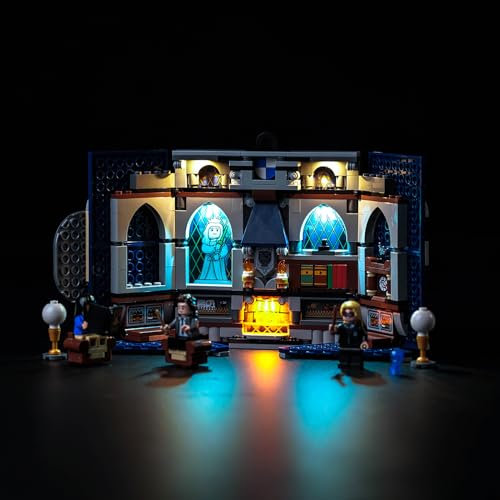 BrickBling Led Licht Set für Lego 76411 Ravenclaw House Banner (Kein Lego), Dekorationsbeleuchtungsset für Lego Harry Potter Hausbanner Ravenclaw Kreative Spielzeug