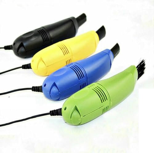 Mini USB Vaccum Cleaner Dust Collector, Handheld Portable Plastic Mini Vacuum Cleaner Hoover Wet Dry For Computer Narrow Gaps Dust Car PC Laptop Keyboard Cleaning Tool