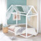 roba Hausbett 70 x 140 cm, Montessori - Kinderbett aus FSC zertifiziertem Massivholz - Weiß