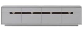 CUISGOR Mueble Para Télévision Meuble TV sur Pied en Bois Massif, Moderne et Simple, de Luxe, Style Beige, Blanc, Salon, Simple, sans Pied Estante Para TV(180X40X45CM)