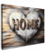 MuchoWow© Leinwandbild 40x30 cm Dekoration Wohnzimmer Bilder Pictures Wall Decoration Living Room Wohnungs Deko Moderne Bild Zuhause - Herz - Holzoptik - Liebe