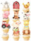 Bauernhof Tortendeko, 12pcs Bauernhoftiere Kuchen, Bauernhoftiere Kuchen Deko, Tortendeko Geburtstag Bauernhof, Cake Topper Tiere Bauernhof für Kinder Geburtstag Party Dekorationen