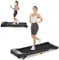 TODO Walking Pad, Laufband für zuhause mit Neigung, Laufband Schreibtisch 1-6 km/h, Elektrisches Laufband für Büro mit Fernbedienung und Apps Steuerung, 2.5HP Motor, LCD-Anzeige