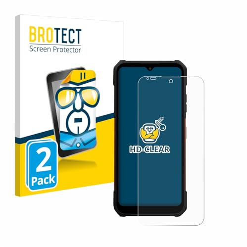 brotect Screen Protector compatible with myPhone Hammer Construction 2 Thermal 5G (2 Pack) - HD-Clear Protection Film