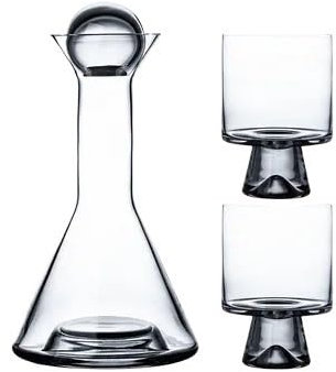 ZENGXJYCQINGJIANG Jarra de Cristal Juego de Jarra y Vaso de Agua, Juego de Copas de Vino de Cristal, Accesorios de Barra, Botella de Leche de Vino de Lujo con luz nórdica Jarra de té(Grijs)