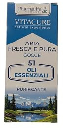 Vitacure - ARIA FRESCA PURA GOCCE - 51 oli essenziali - Purificante - 30 ml