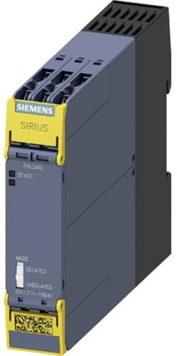 Siemens 3SK1211-1BB40 SIRIUS SAFETY RELAY OUTPUT EXTENSION 4RO WITH RELAY ENABLING CIRCUITS 4 NO CONTACTS + RELAY FEEDBACK CIRCUIT 1 NC CONTACT US = 24 V DC SCREW CONNECTION, White