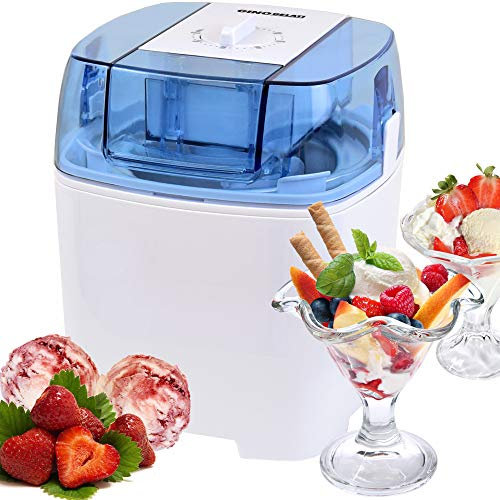 Gino Gelati IC-30W-A Sorbetière 4 en 1 pour yaourt glacé et milkshake