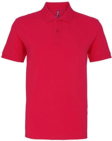 Asquith & Fox Men's Asquith and Fox Men's Polo Short Sleeve Polo Shirt, Pink (Hot Pink 000), Medium (Manufacturer Size:Medium)